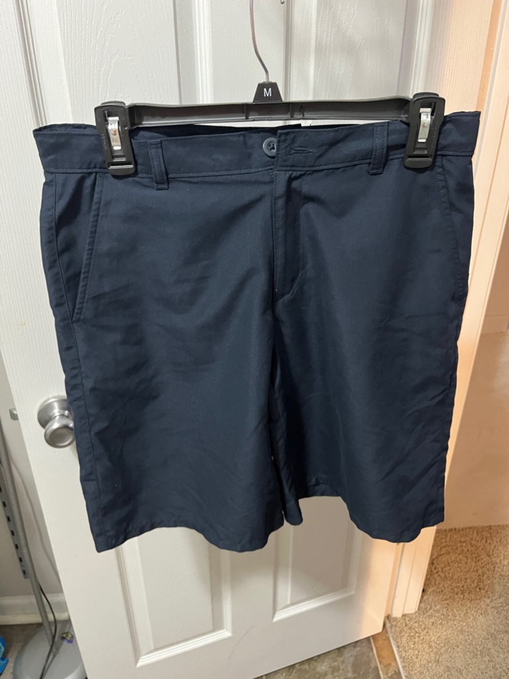 Nautica Men's Dark Navy Flat Front Shorts
